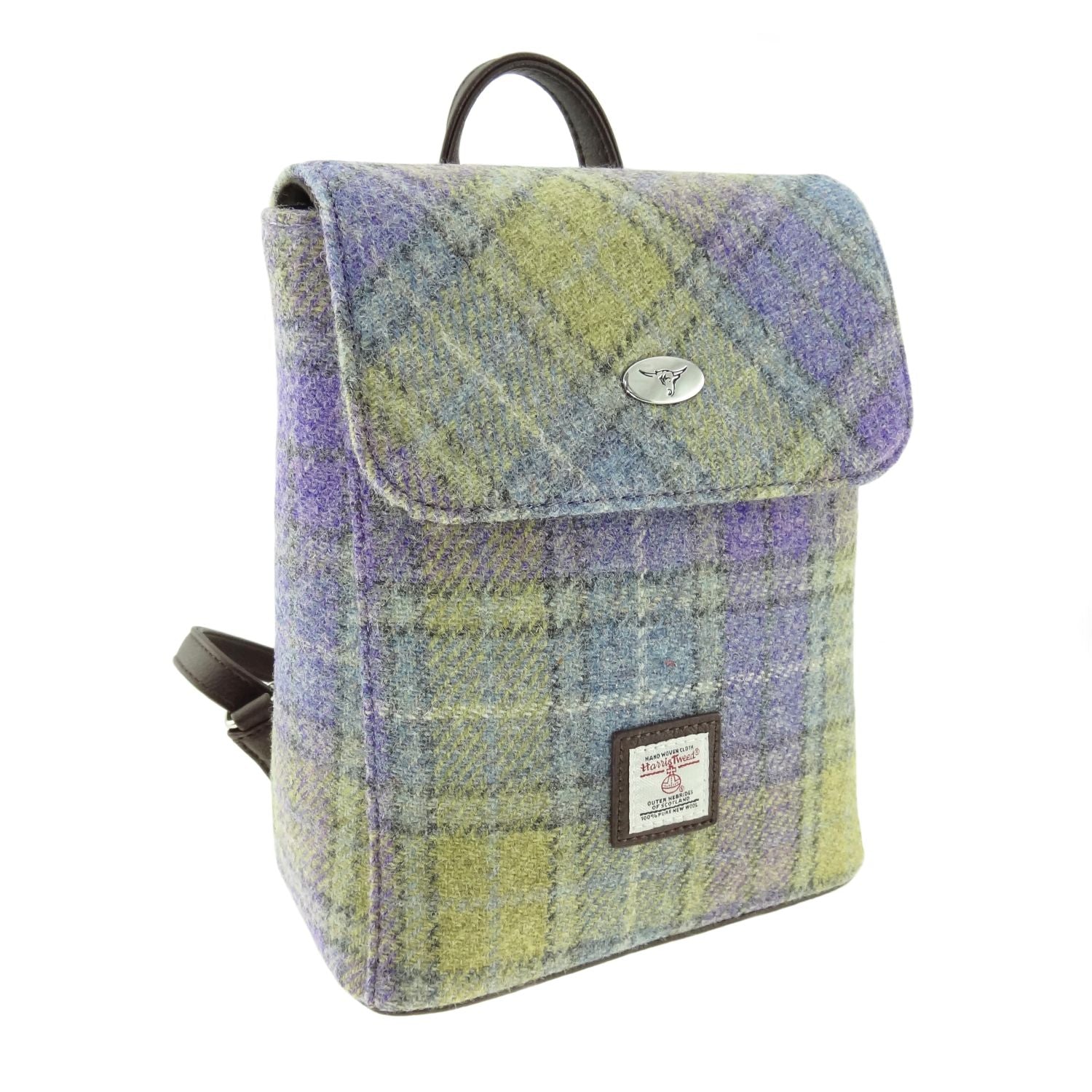 Berretto Da Baseball Glen Appin In Cotone E Harris Tweed, Colore Grigio Check, Taglia Unica Con Chiusura Metallica Posteriore. - 2