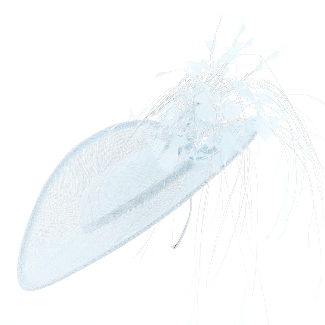 Metallic Bluebell 43cm Disc Headband Fascinator