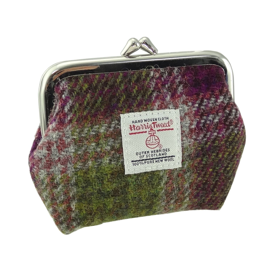 Glen Appin Eigg Small Clasp Coin Purse Heather Check