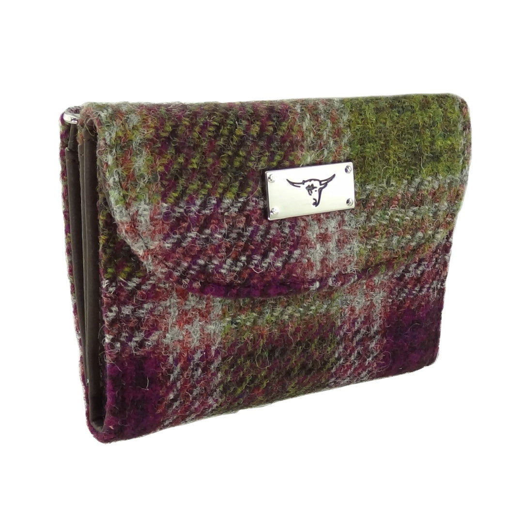 Glen Appin Harris Tweed Ladies Jura Small Purse Heather Check