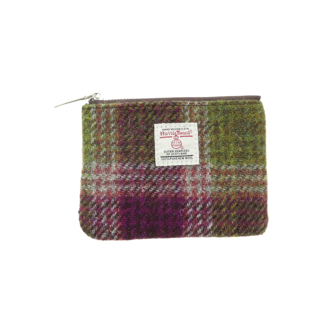 Glen Appin Eriskay Small Zip Coin Purse Heather Check