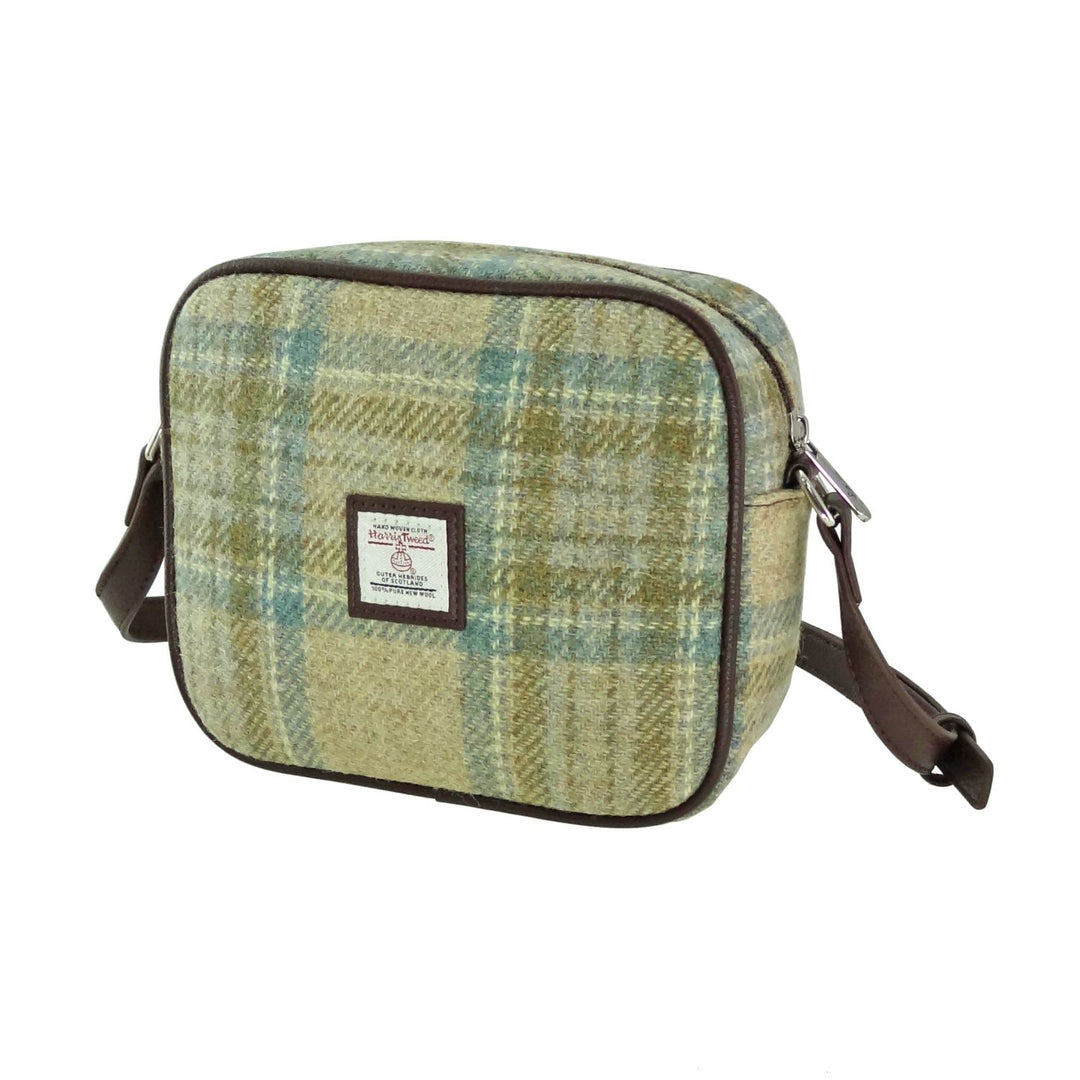 Glen Appin Harris Tweed Almond Mini Handbag Beige Stewart