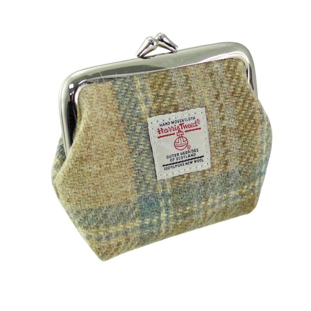 Glen Appin Eigg Small Clasp Coin Purse Beige Stewart