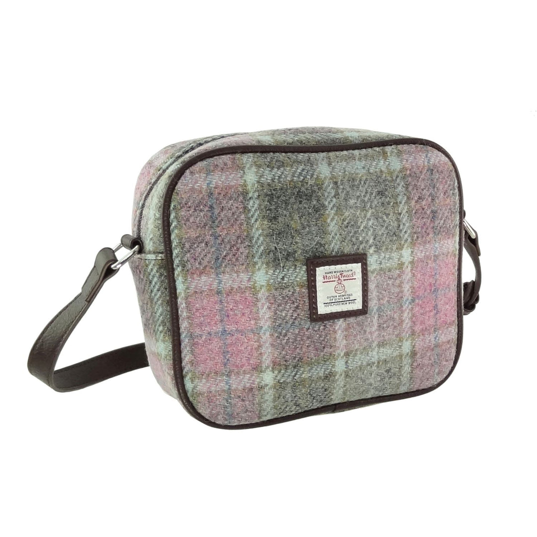 Glen Appin Harris Tweed Almond Mini Handbag Soft Pink Buchanan