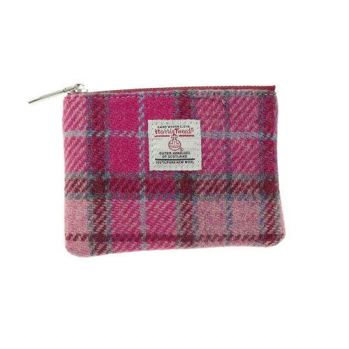 Glen Appin Eriskay Small Zip Coin Purse Vibrant Pink Buchanan