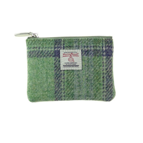 Glen Appin Eriskay Small Zip Coin Purse Green Stewart