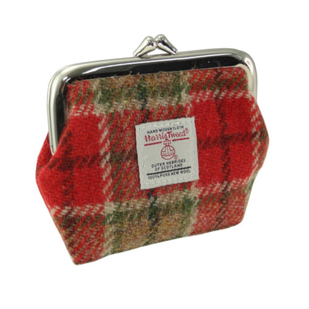 Glen Appin Eigg Small Clasp Coin Purse Red Green Tartan