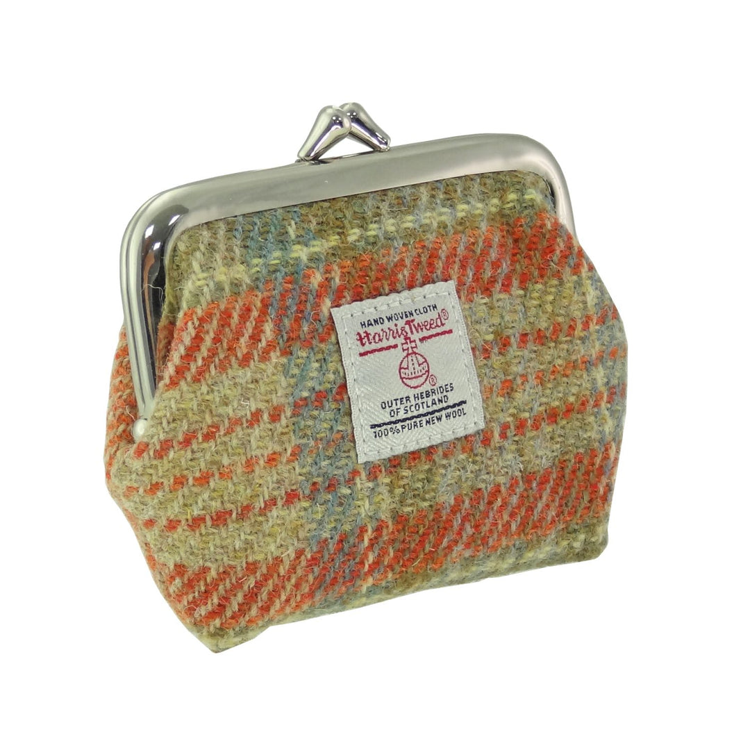 Glen Appin Eigg Small Clasp Coin Purse Pale Orange Stewart Tartan