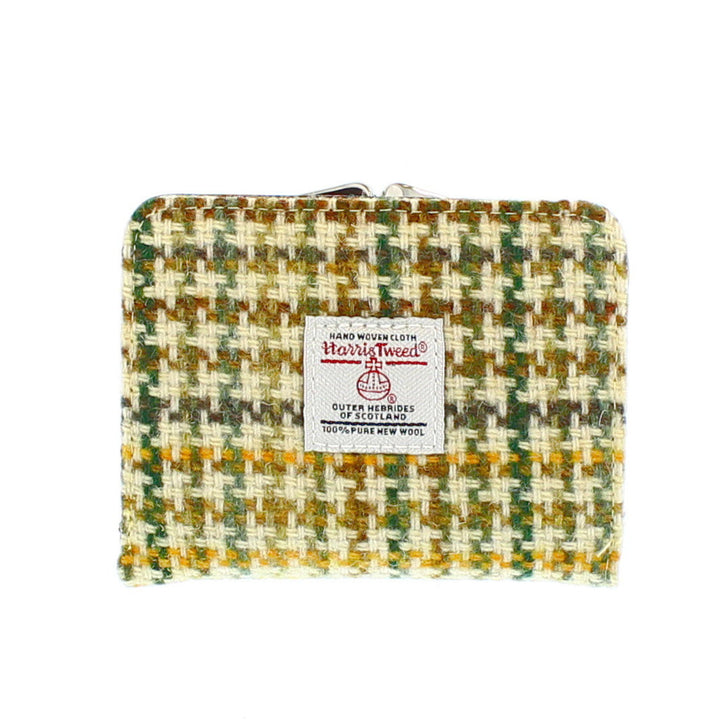 Glen Appin Harris Tweed Ladies Unst Small Clasp Purse Dogtooth