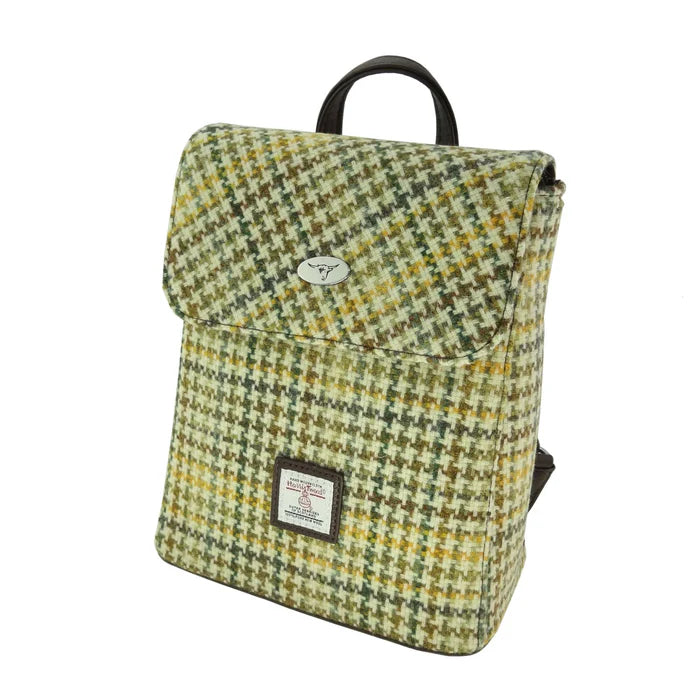 Glen Appin Harris Tweed Tummel Backpack Dogtooth