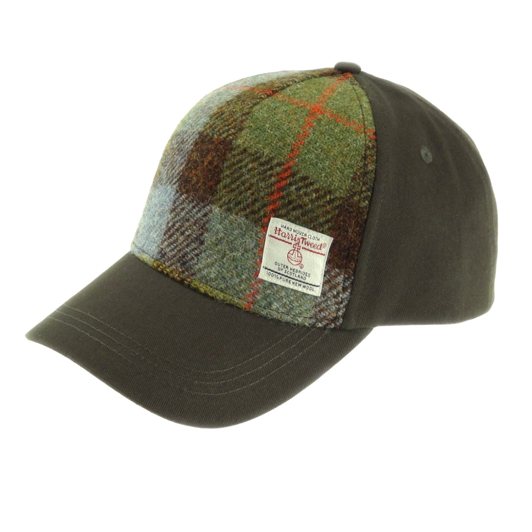 Glen Appin Harris Tweed Front Baseball Cap MacLeod Tartan