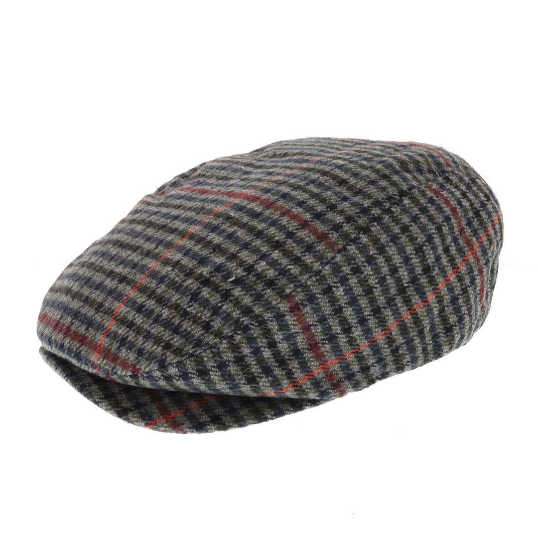 Check Pony Flat Cap (Grey Check)
