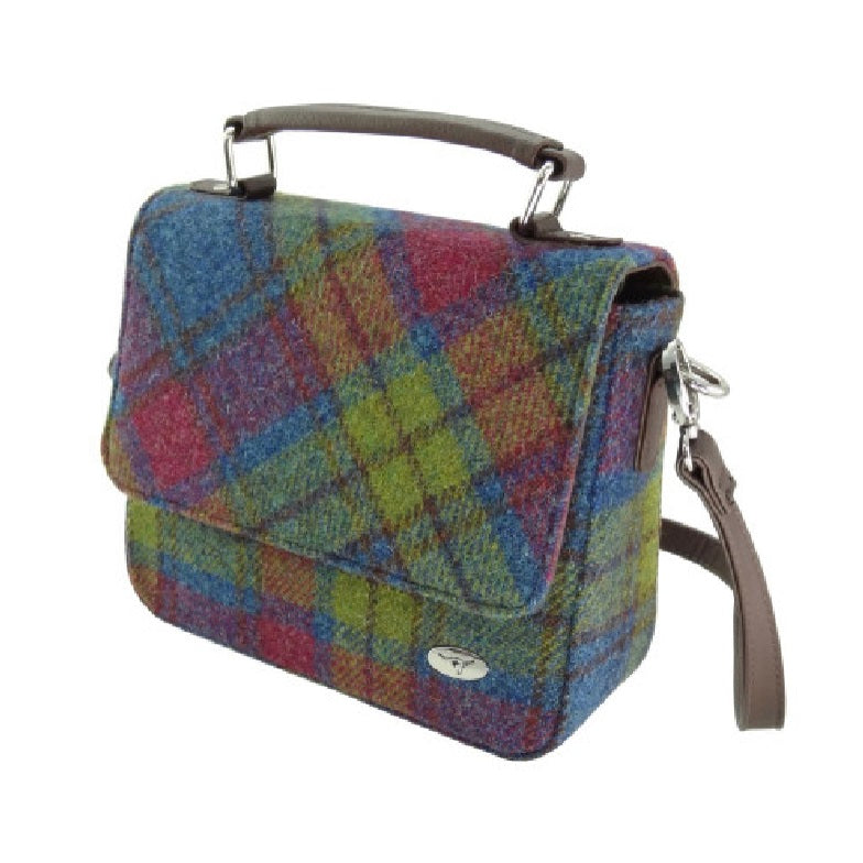 Glen Appin Harris Tweed Thurso Handbag Multi Check