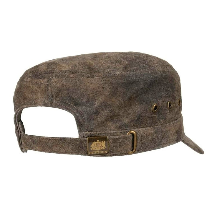 Stetson Raymore Pigskin Army Cap in Brown