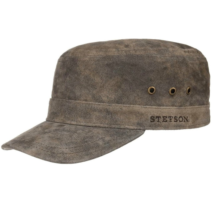 Stetson Raymore Pigskin Army Cap in Brown