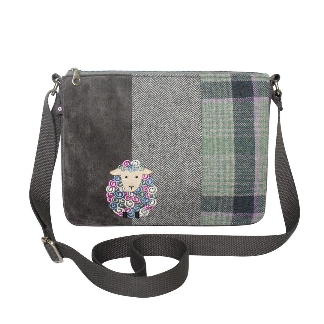 Applique Sheep Crossbody Messenger Bag by Earth Squared