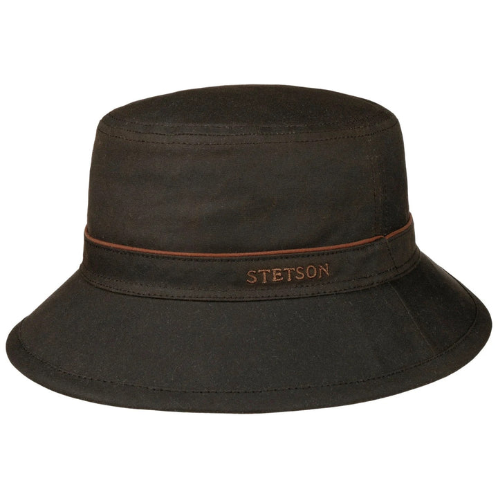 Stetson Avasun Waxed Cotton Bucket Hat Brown