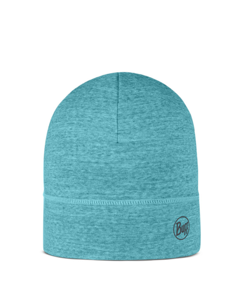 Buff Merino Lightweight Beanie Hat in Pool