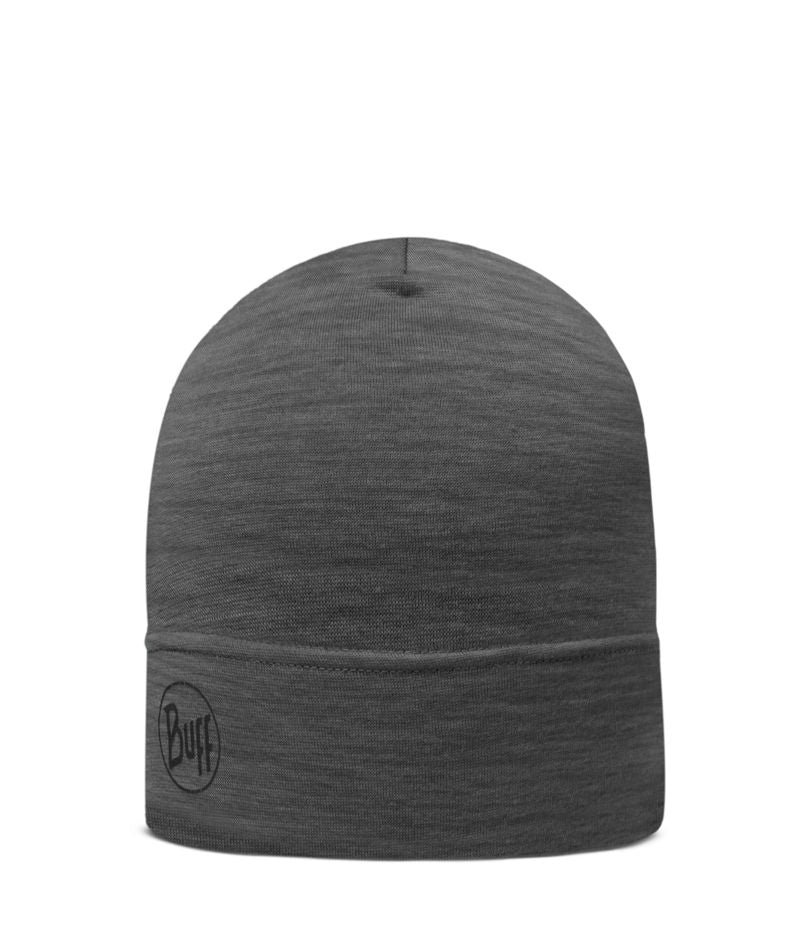 Buff Merino Lightweight Beanie Hat in Gray