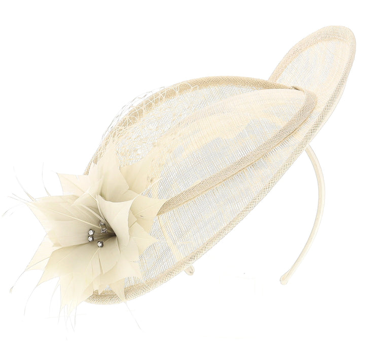 Almond 31cm Disc Headband Fascinator (BL5183)