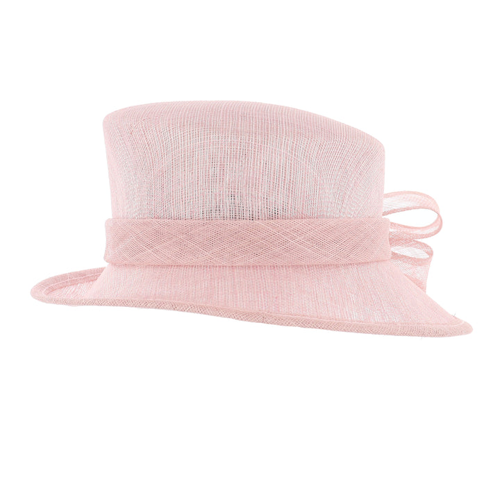 Metallic Rose Sinamay Wedding Hat