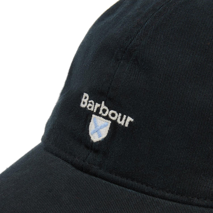 Barbour Cascade Adjustable Cotton Baseball Cap in Black