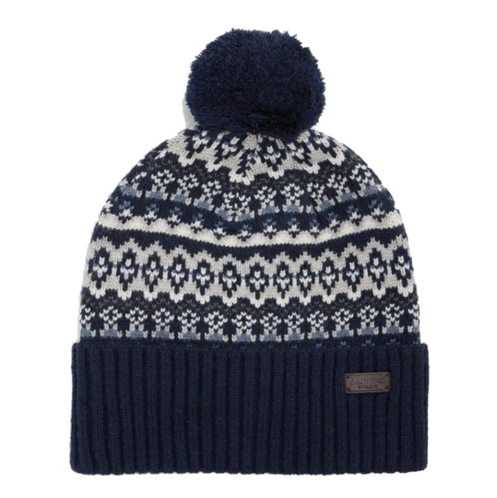 Barbour Fairisle Marlow Bobble Hat Navy