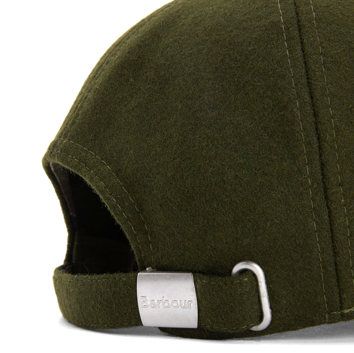 Barbour Adjustable Roker Melton Wool Baseball Cap