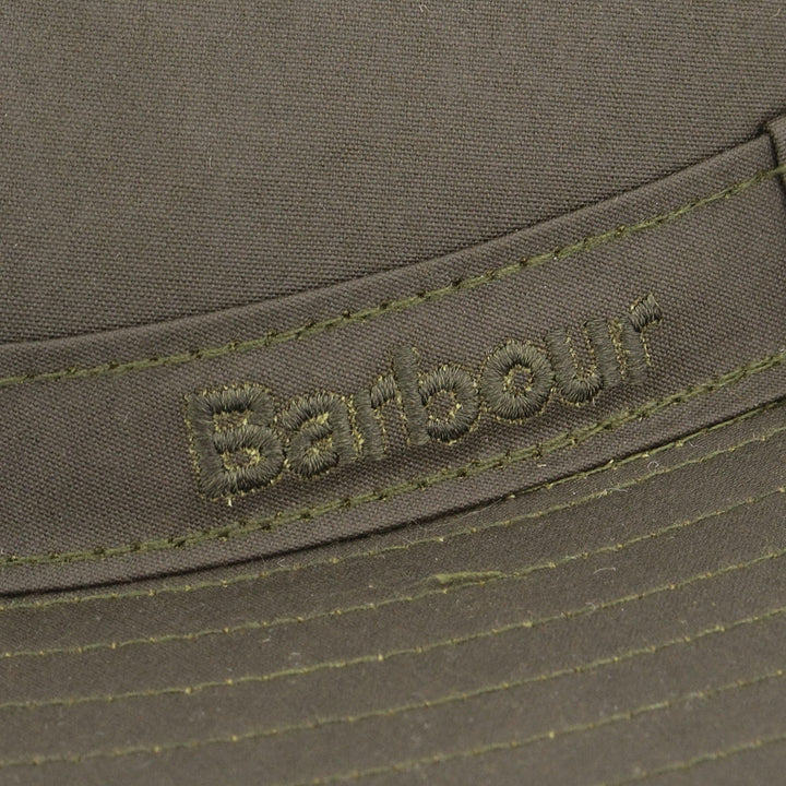 Barbour Dawson Waxed Safari Hat Olive