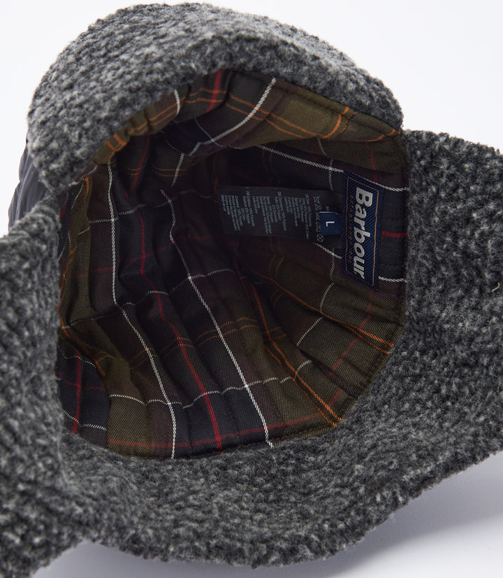 Barbour Sandbay Quilted Trapper Hat Black