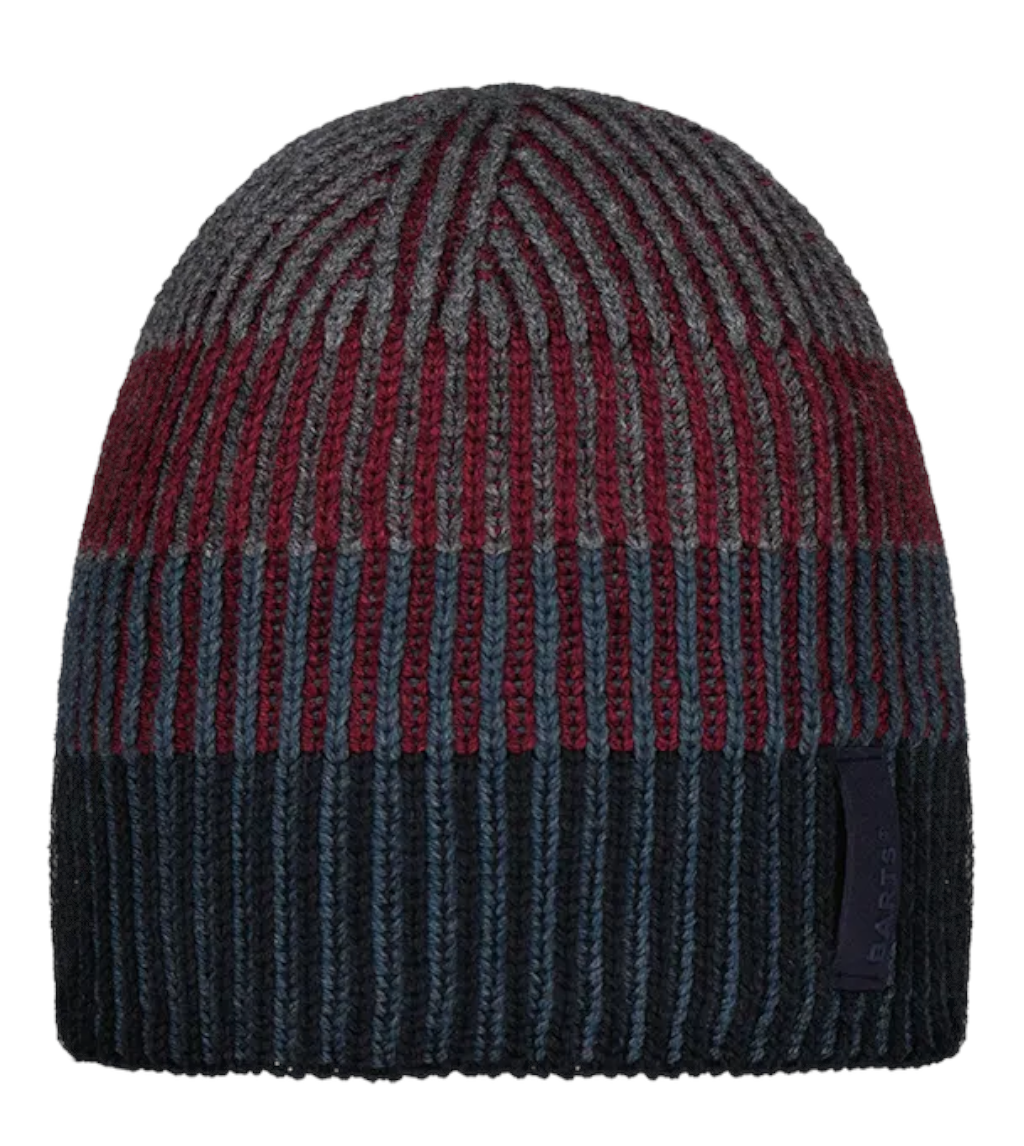 Barts Deshka Stripe Beanie Hat - Navy