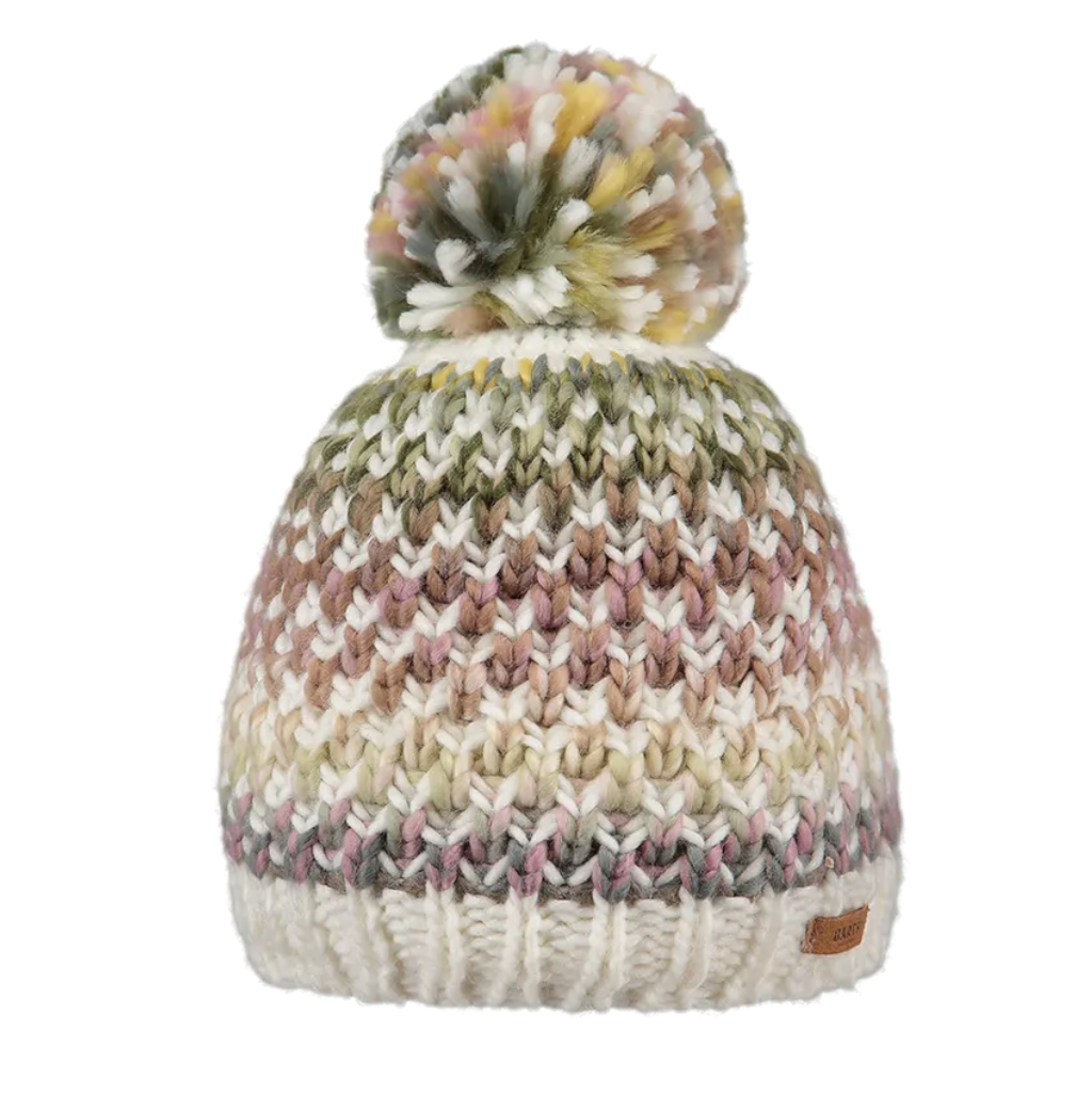 Barts Nicole Colourful Pom Bobble Beanie Hat - Light Celadon