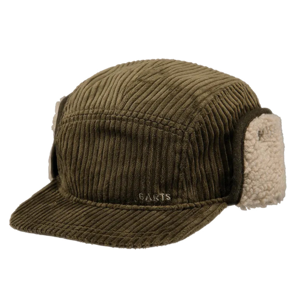 Barts Rayner Cord Earflap Cap - Army Green