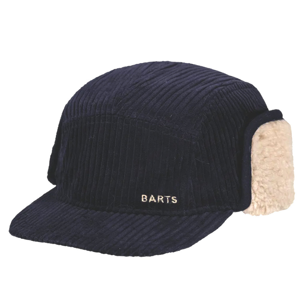 Barts Rayner Cord Earflap Cap - Navy