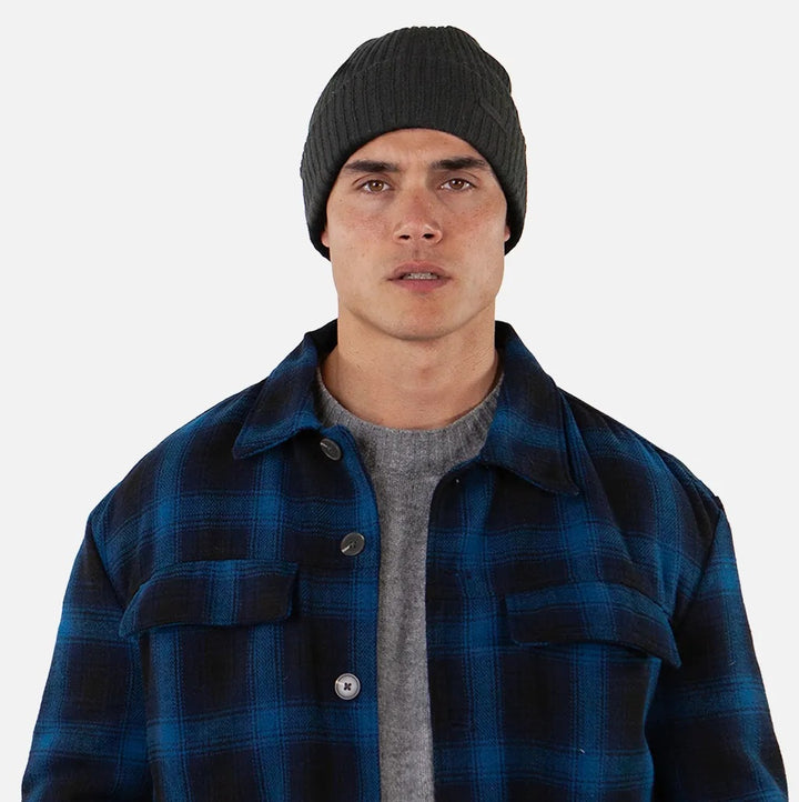 Barts Wilbert Turn Up Beanie - Navy