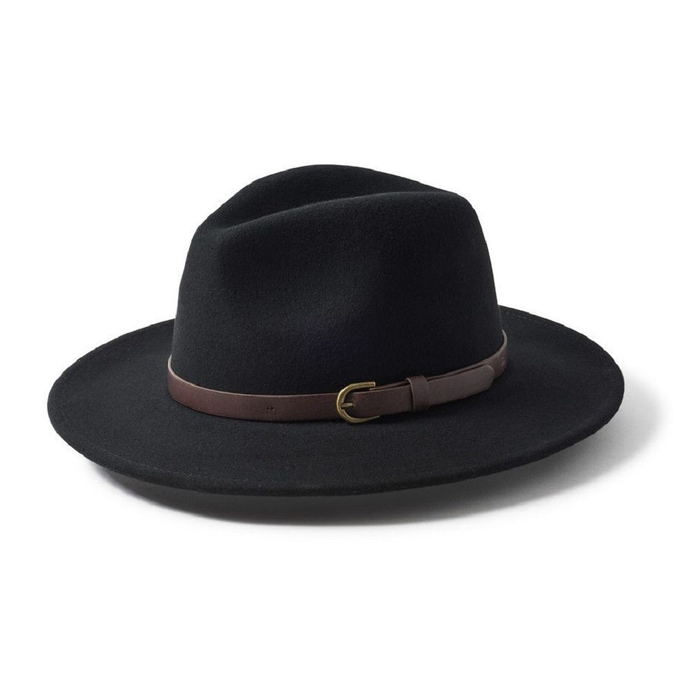 Failsworth Adventurer Wool Fedora In Black