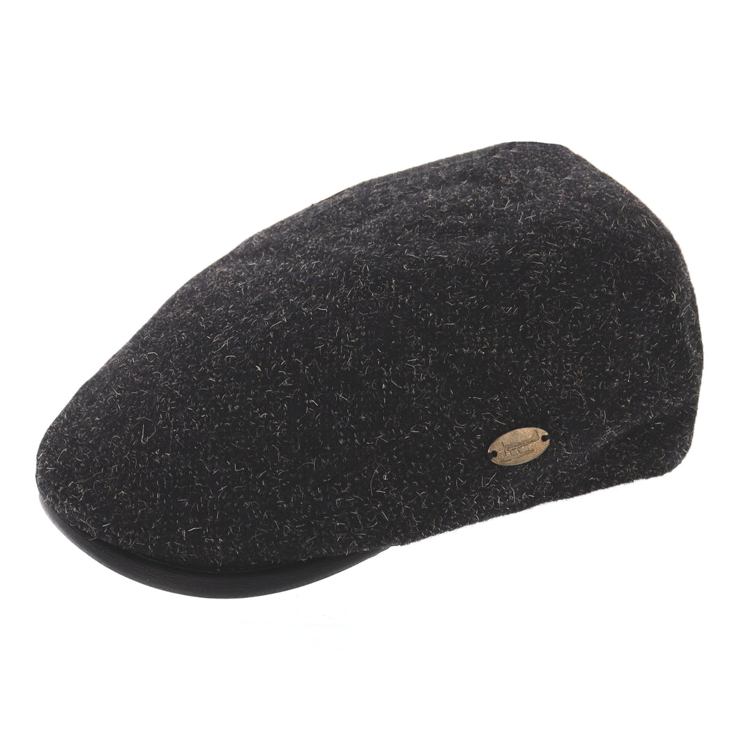 Black Fleck Tourer Flat Cap