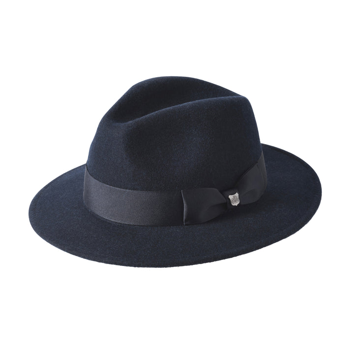 Failsworth Boston 100% Wool Fedora In Blue