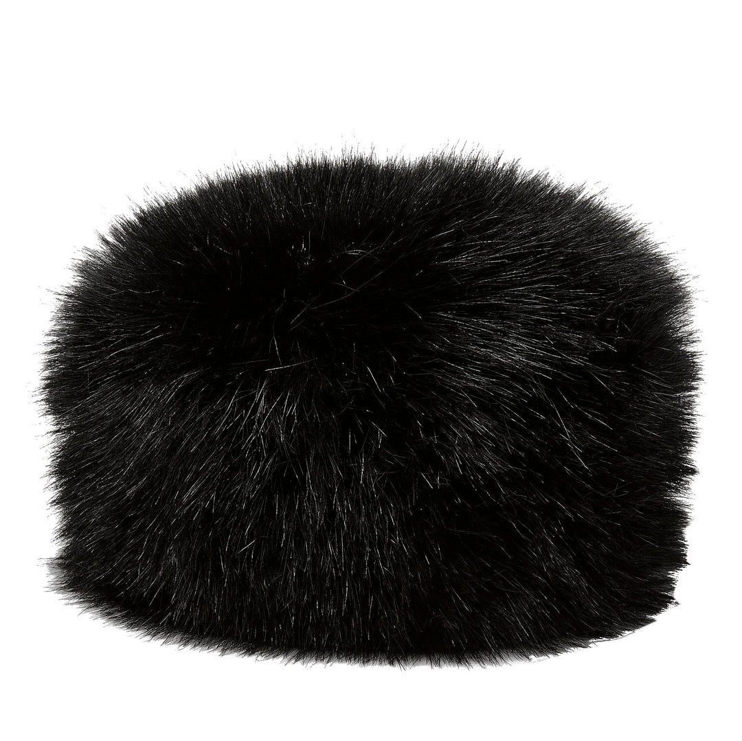 Faux Fur Cossack Hat in Black