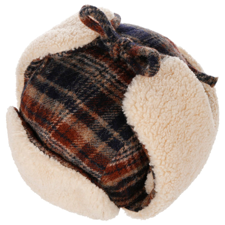 Stetson Wool Check Bomber Aviator Hat