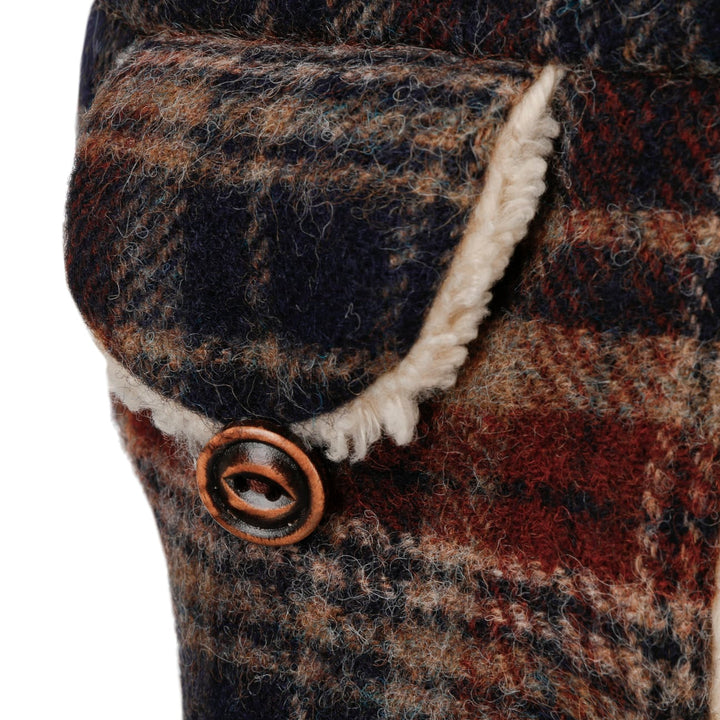 Stetson Wool Check Bomber Aviator Hat