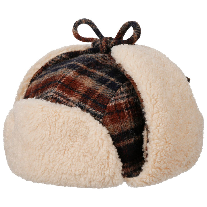 Stetson Wool Check Bomber Aviator Hat