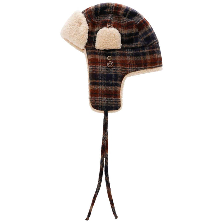 Stetson Wool Check Bomber Aviator Hat