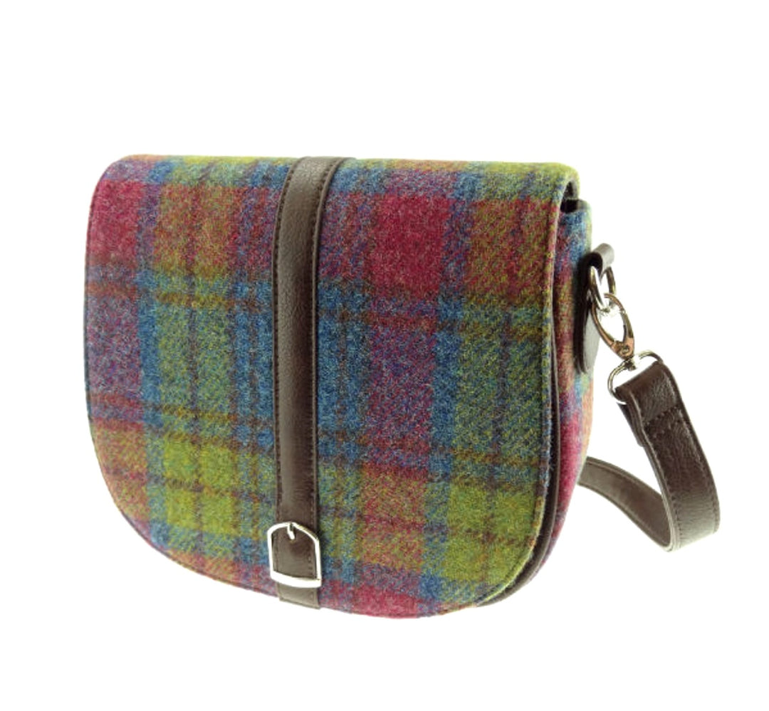 Glen Appin 'Beauly' Harris Tweed Shoulder Bag Multi Check