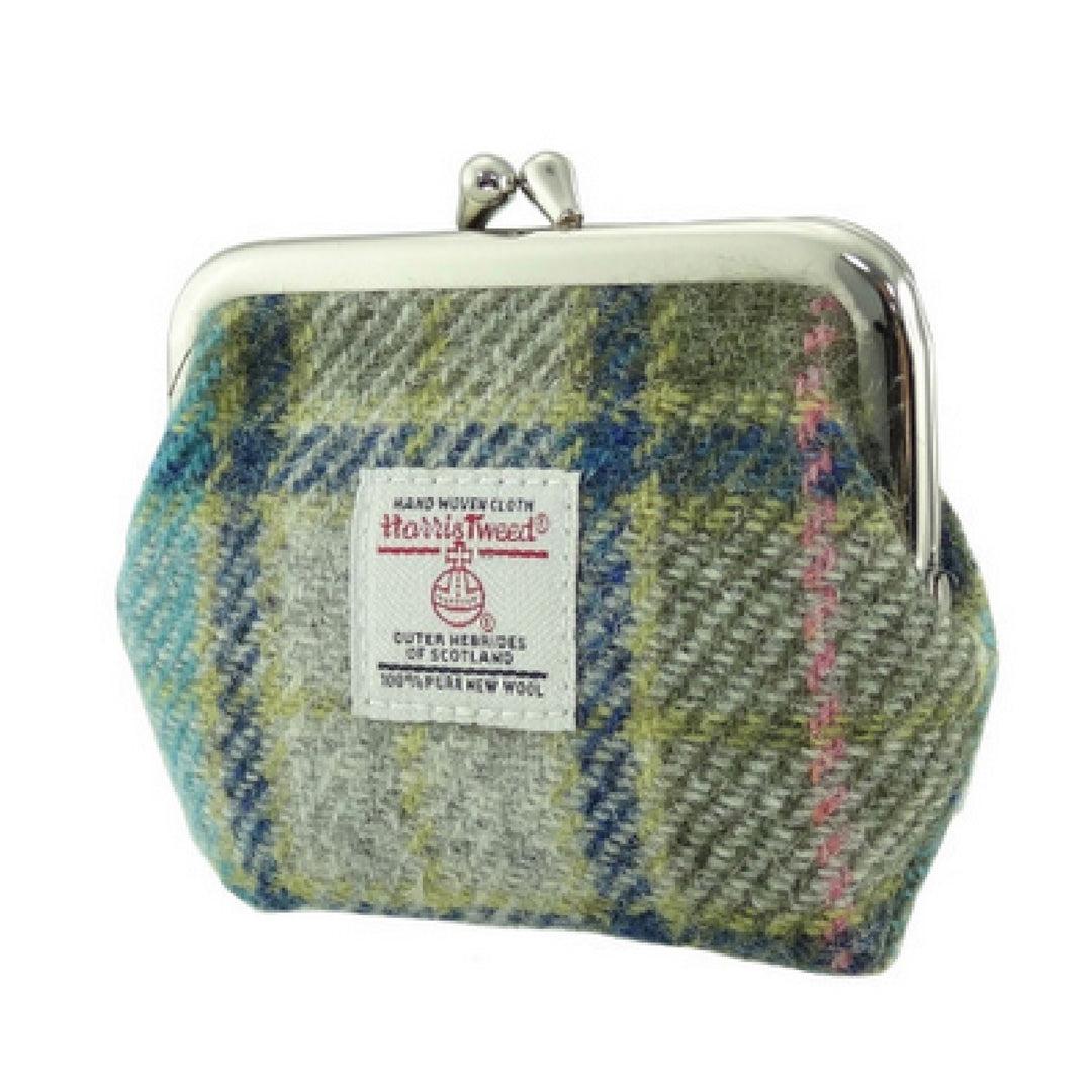 Glen Appin Eigg Small Clasp Coin Purse Turquoise Tartan