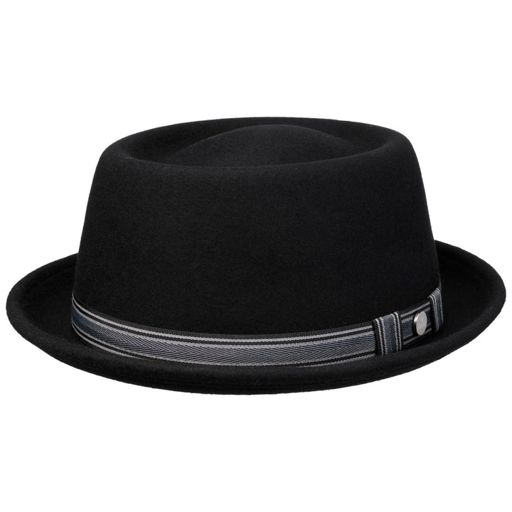 Lierys Crosbyton Woolfelt Pork Pie Hat Black