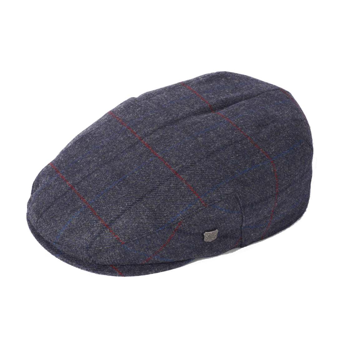 Failsworth Cambridge Wool Country Flat Cap Dark Blue 1478