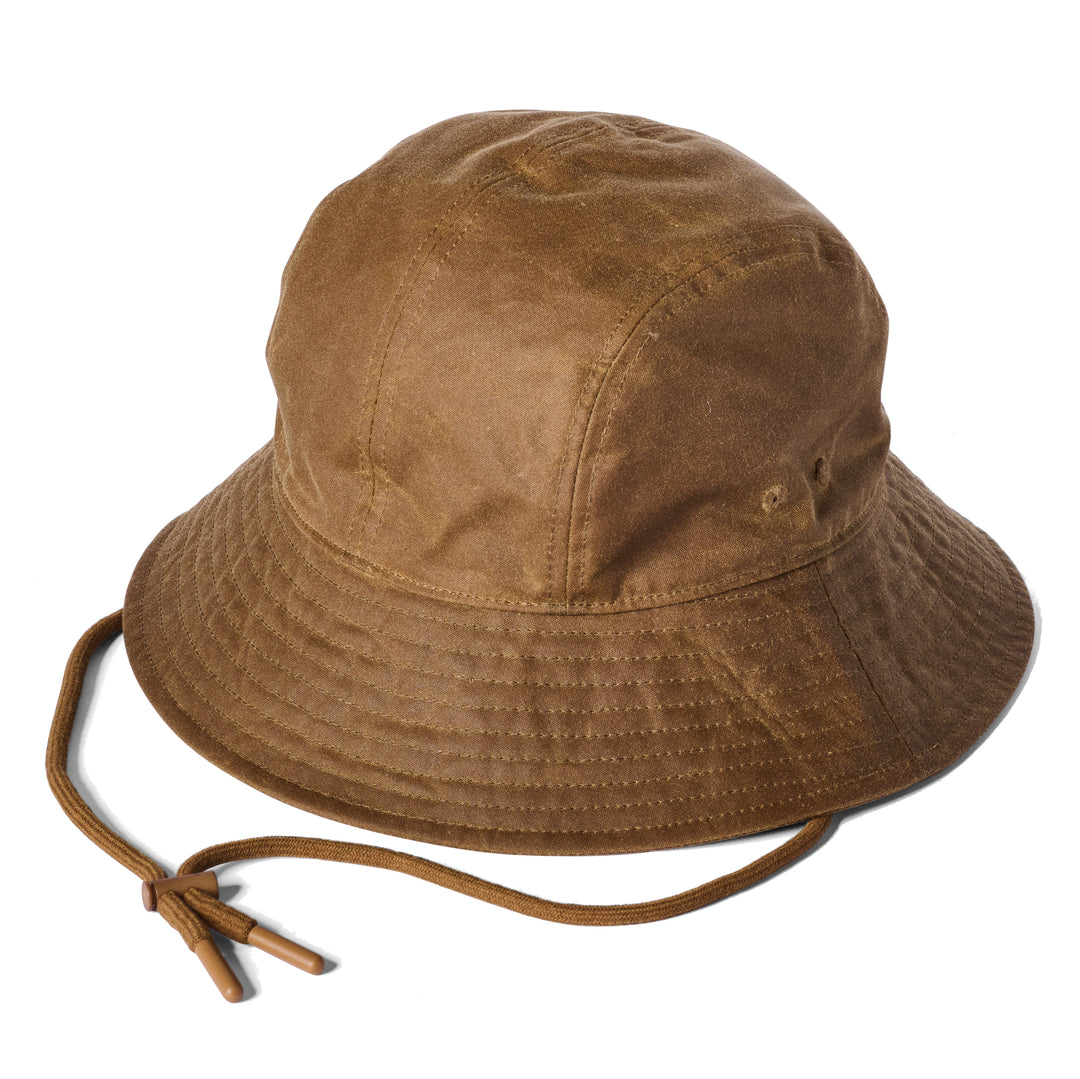 Failsworth Wax Glasto Bucket Hat, Fleece Lined In Tan