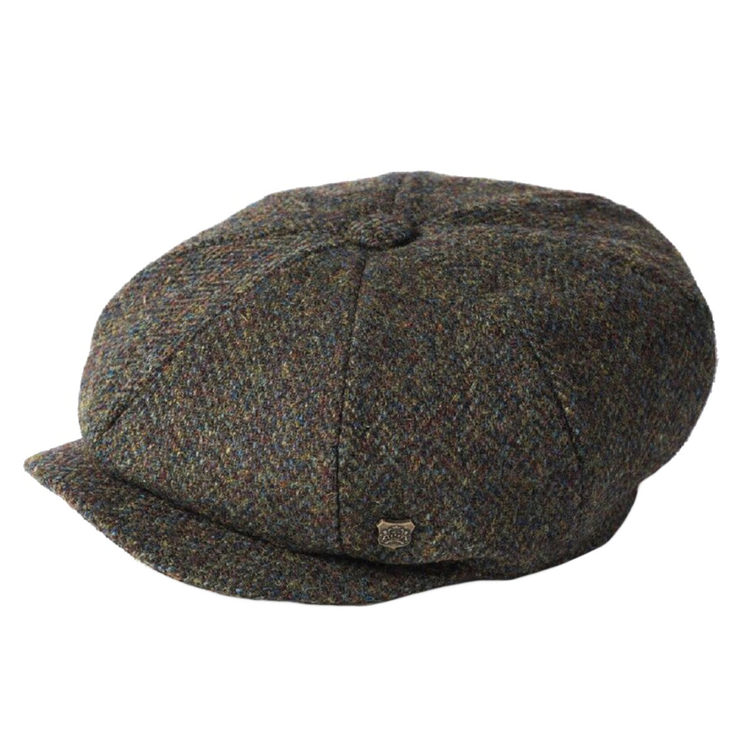 Carloway Harris Tweed Bakerboy Cap In Green 2016 From Failsworth