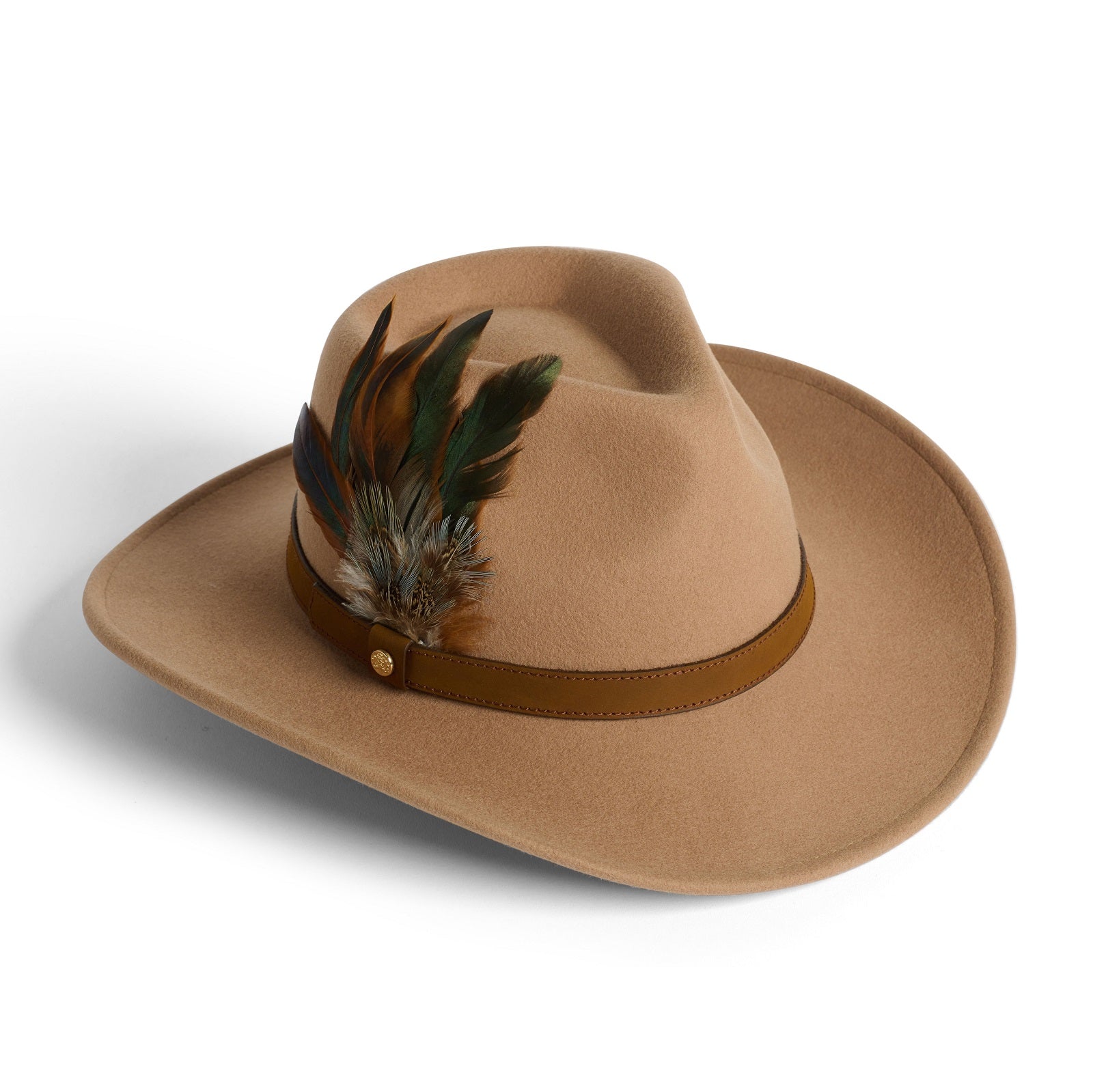 Brown fedora hat womens on sale